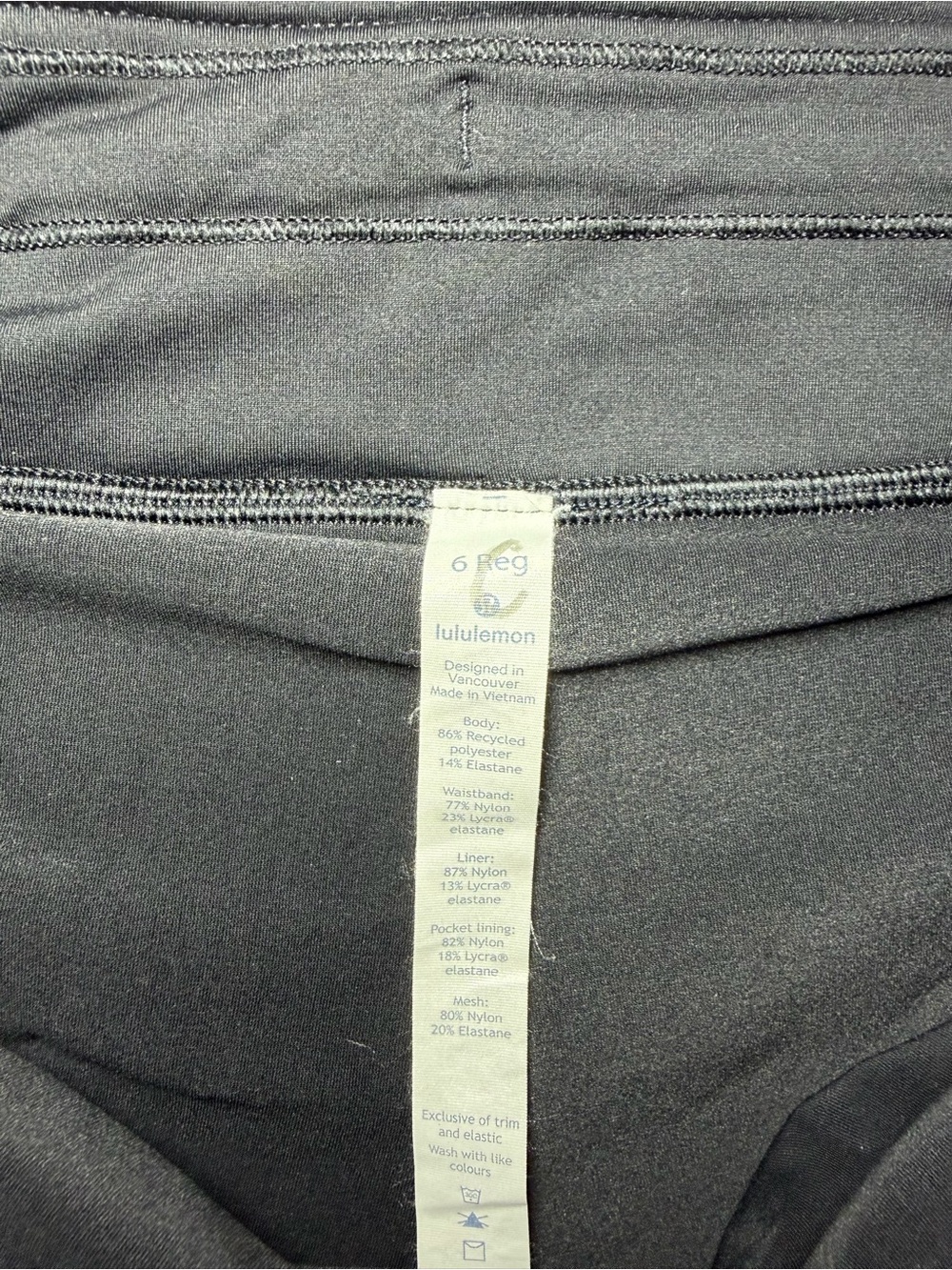 Lululemon 6 Tennis Pickle Ball Athletic Skirt Play off the Pleats Black Multi - Picture 8 of 16